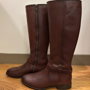 Frye Melissa Belted Tall Boots - Redwood (Women’s 7M)